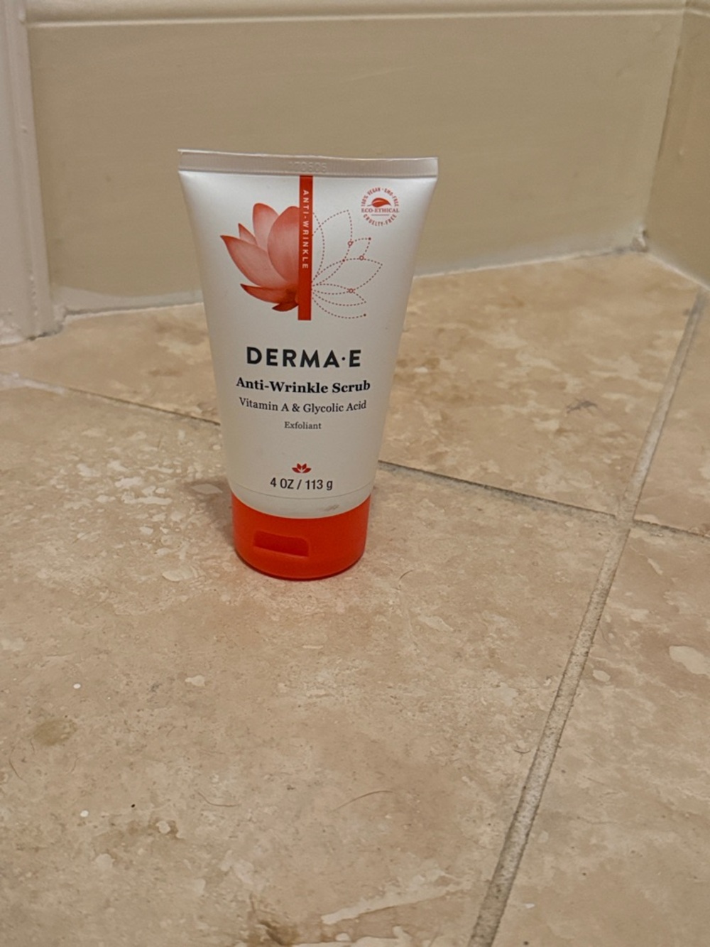 NEW Derma E Anti-Wrinkle Scrub with Vitamin A & Glycolic Acid